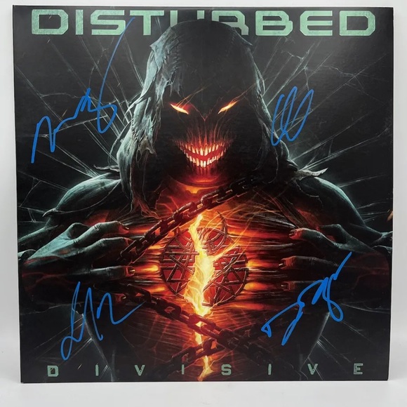 Disturbed Signed Vinyl Divisive JSA COA Album LP Record